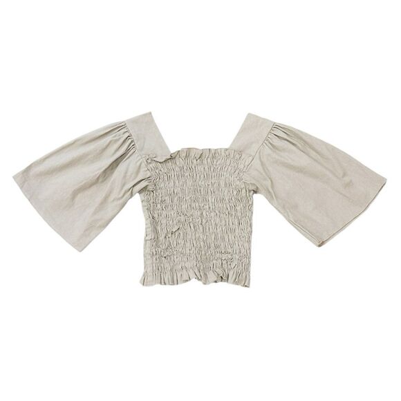 LISA SAYS GAH Toni Top in Putty Linen - Picture 3 of 4